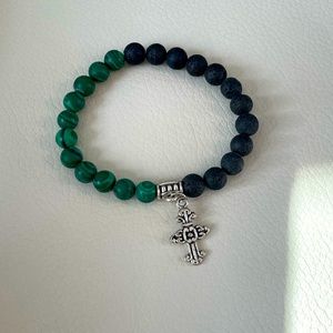 π 2/$50 π βCruzβ Lava Bead Bracelet Aromatherapy Essential Oil Bracelet